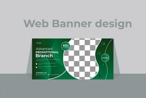 Modern presentation banner. Vector banner template.   Vector illustration design. Creative and modern Web banner template.