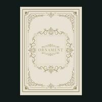 vintage frames templates elegant symmetry vector