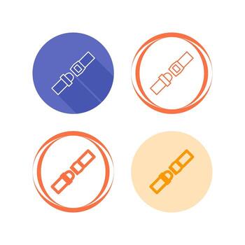 icono de vector de cinturón de seguridad