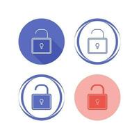 Open Lock Vector Icon Vector Icon