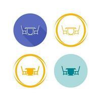 Lunch Table Vector Icon