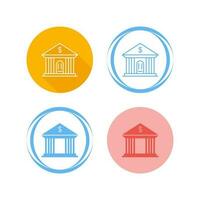 Bank Building Vector Icon