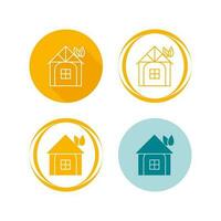 Eco friendly House Vector Icon