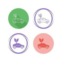 Eco friendly Car Vector Icon