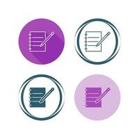 Notebook and Pen Vector Icon