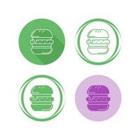 icono de vector de hamburguesa