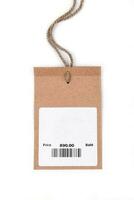 price tag with barcode photo