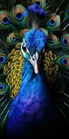 Peacock vivid colorful background photo