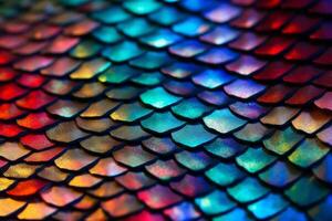 Colorful Dragon Scales With Iridiscent Color Background photo