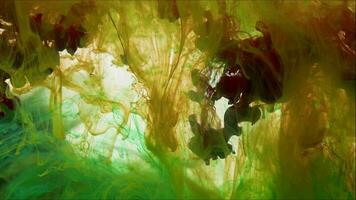 abstract inkt druppels Aan een wit achtergrond filmmateriaal. video