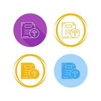 Files Upload Vector Icon