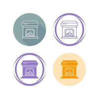 Fireplace Vector Icon