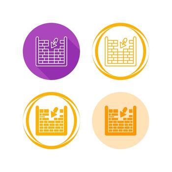 icono de vector de mampostería