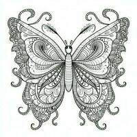 Adult Butterfly Coloring Pages photo