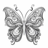 Adult Butterfly Coloring Pages photo