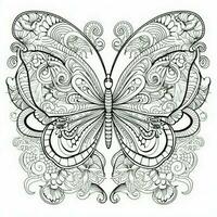 Adult Butterfly Coloring Pages photo