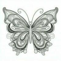 Adult Butterfly Coloring Pages photo