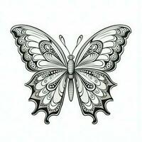 Adult Butterfly Coloring Pages photo