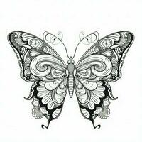 Adult Butterfly Coloring Pages photo