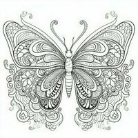 Adult Butterfly Coloring Pages photo