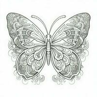 Adult Butterfly Coloring Pages photo