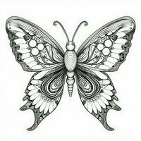 Adult Butterfly Coloring Pages photo