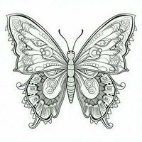 Adult Butterfly Coloring Pages photo