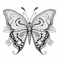 Adult Butterfly Coloring Pages photo