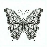 Adult Butterfly Coloring Pages photo