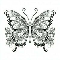 Adult Butterfly Coloring Pages photo