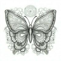 Adult Butterfly Coloring Pages photo