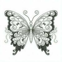 Adult Butterfly Coloring Pages photo