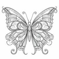 Adult Butterfly Coloring Pages photo