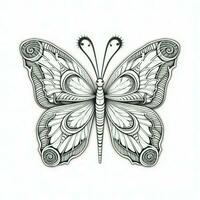 Adult Butterfly Coloring Pages photo