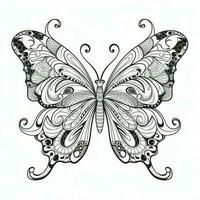 Adult Butterfly Coloring Pages photo