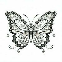 Adult Butterfly Coloring Pages photo