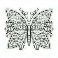 Adult Butterfly Coloring Pages photo