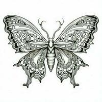 Adult Butterfly Coloring Pages photo