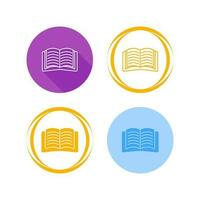 Open Book Vector Icon