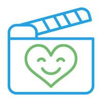 Romantic comedy movie Vector Icon