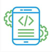 Mobile App Development Vector Icon