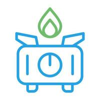 Portable stove Vector Icon