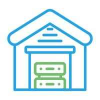 Data Warehouse Vector Icon