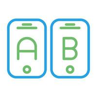 A B Testing Vector Icon