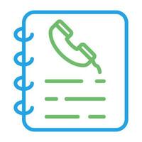 Phone Book Vector Icon