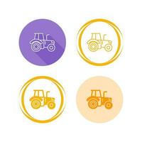 icono de vector de tractor