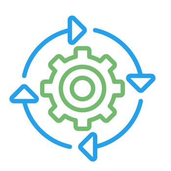 continuo integración vector icono