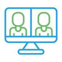 Video Conferencing Vector Icon