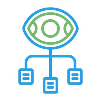 icono de vector de visualización de datos