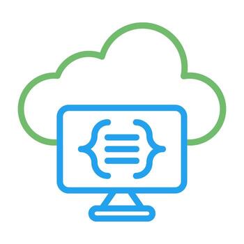 Serverless Computing Vector Icon